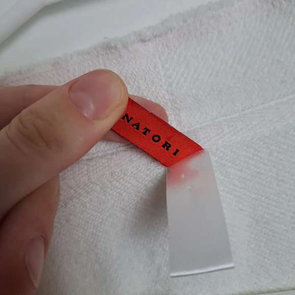 Josie Natori White Towel 3/4 Sleeve Loungewear Robe Size Large With Pockets - Picture 5 of 9